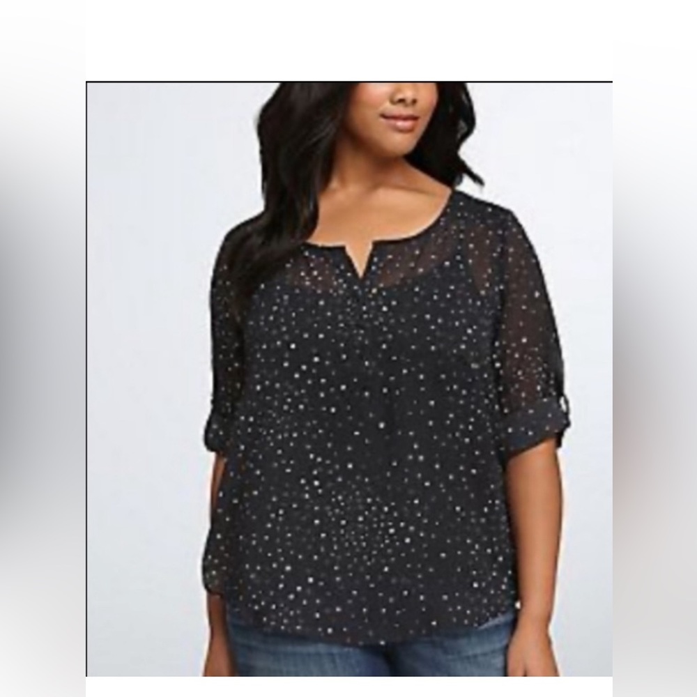 Women’s sheer pullover blouse